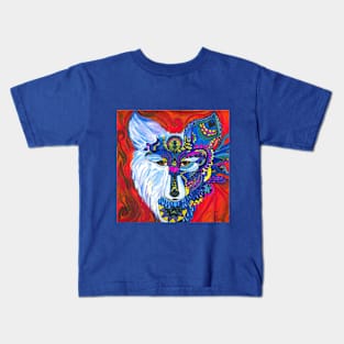 A friendly wolf Kids T-Shirt
